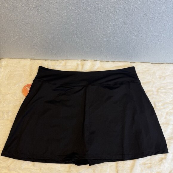 Inerzia Athleisure Skirt Skort Womens Size 3X Black Stretchy Comfy Golf Tennis - Picture 6 of 7